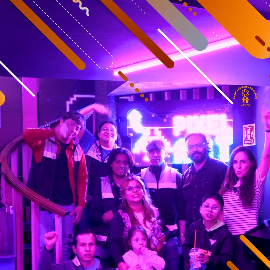 David cumplió su deseo de visitar un lugar lleno de videojuegos