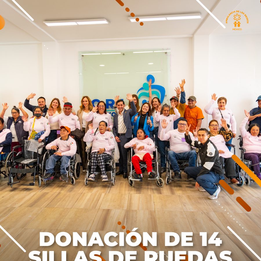 Entrega de 14 sillas de ruedas en el DIF Huixquilucan