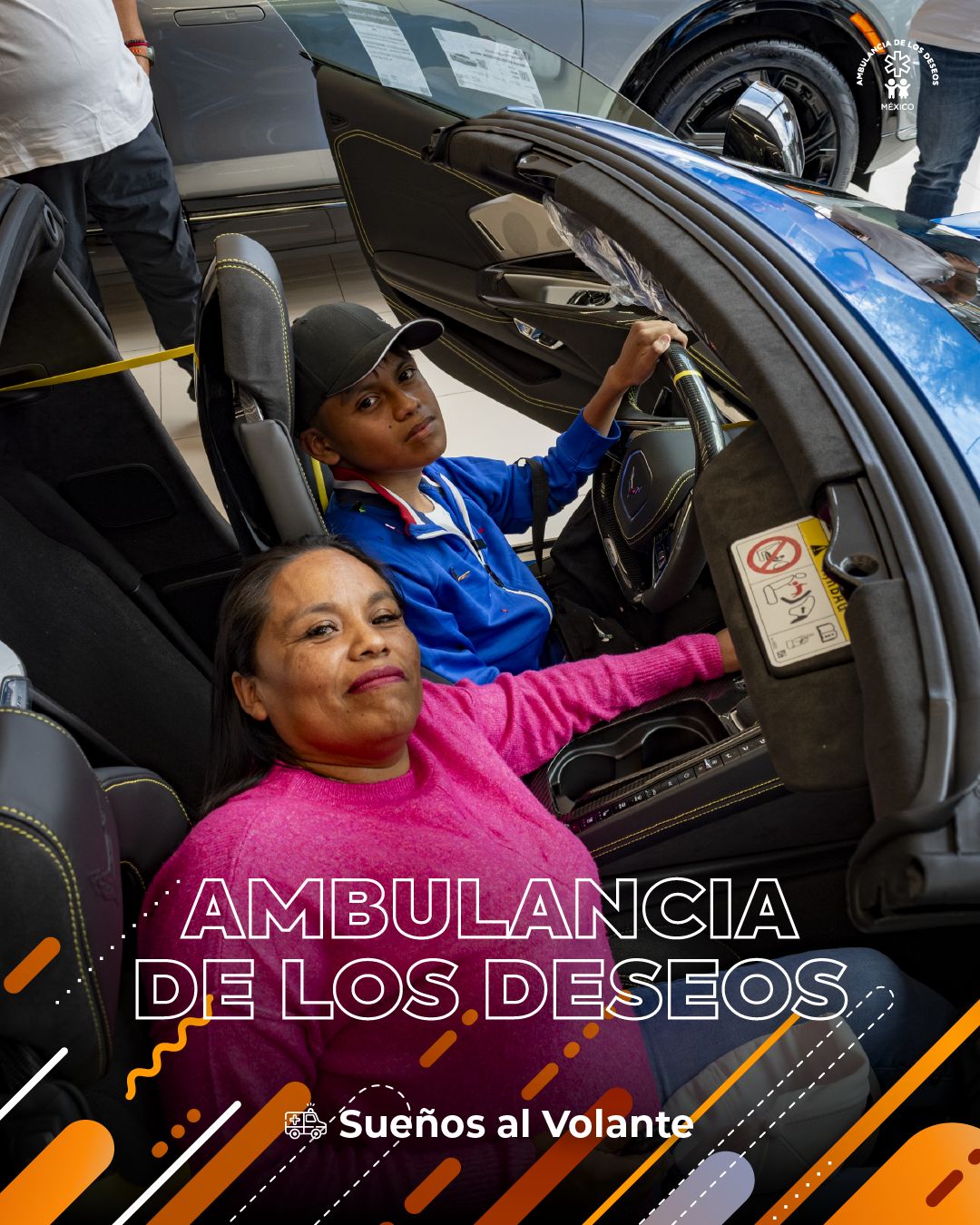 Aldo cumplió su sueño de subirse a un carro deportivo con Carlitos y el Guarura — fotografía 5