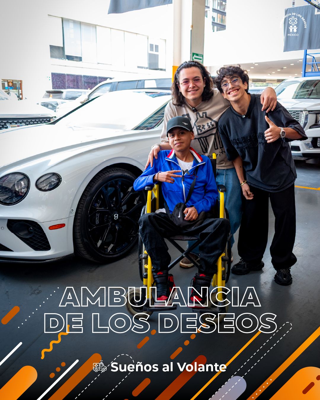 Aldo cumplió su sueño de subirse a un carro deportivo con Carlitos y el Guarura — fotografía 7