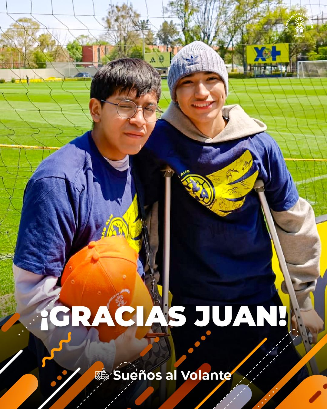 Juan cumplió su sueño de convivir con los jugadores del Club América — fotografía 2