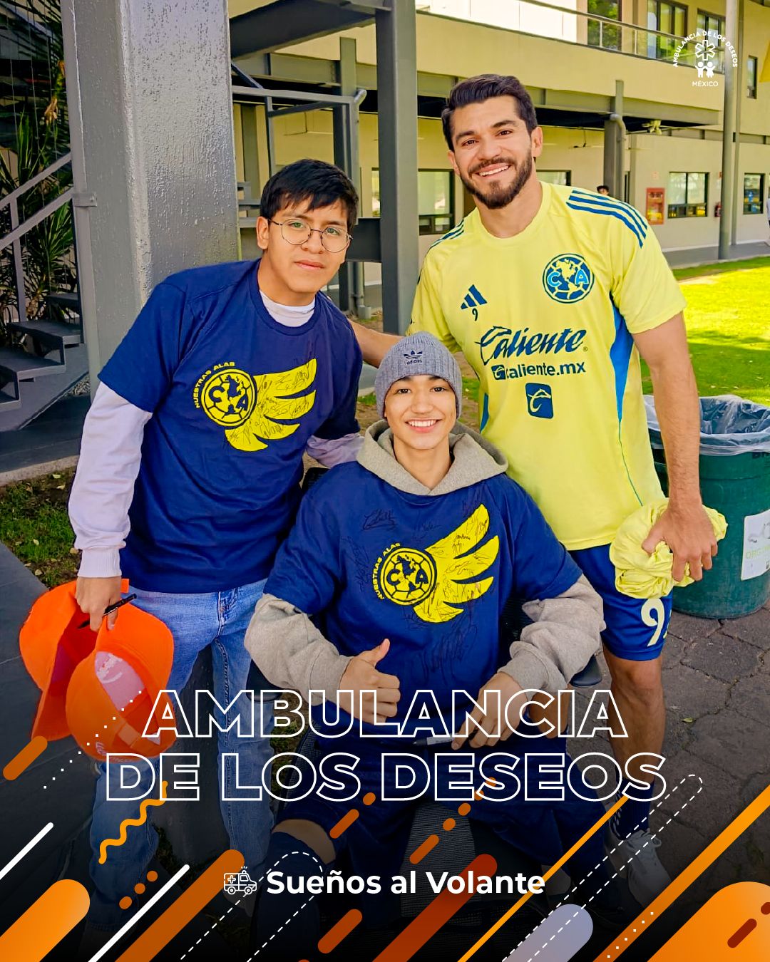 Juan cumplió su sueño de convivir con los jugadores del Club América — fotografía 3