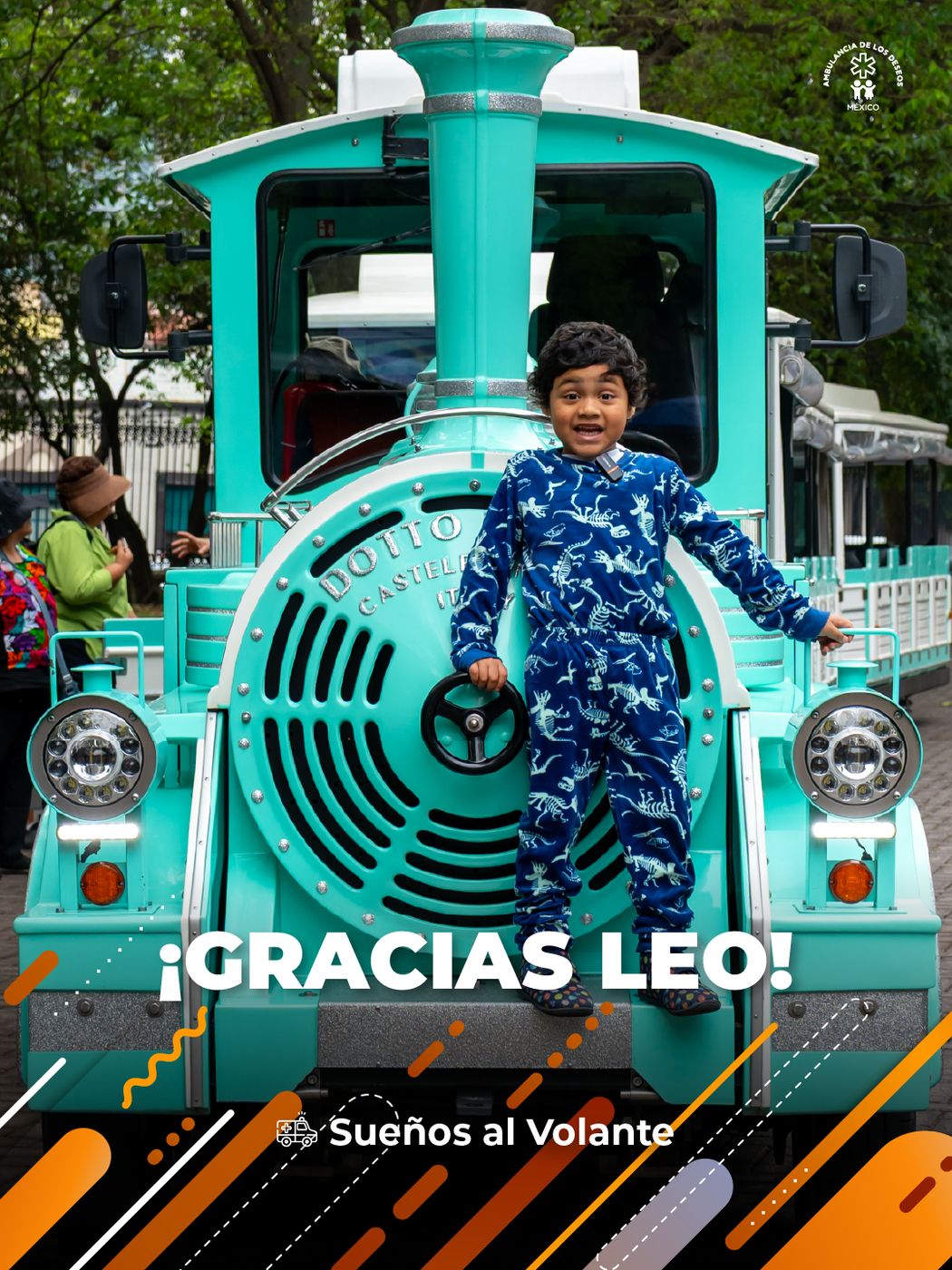 Leo cumplió su sueño de subirse al emblemático tren de Chapultepec — fotografía 2