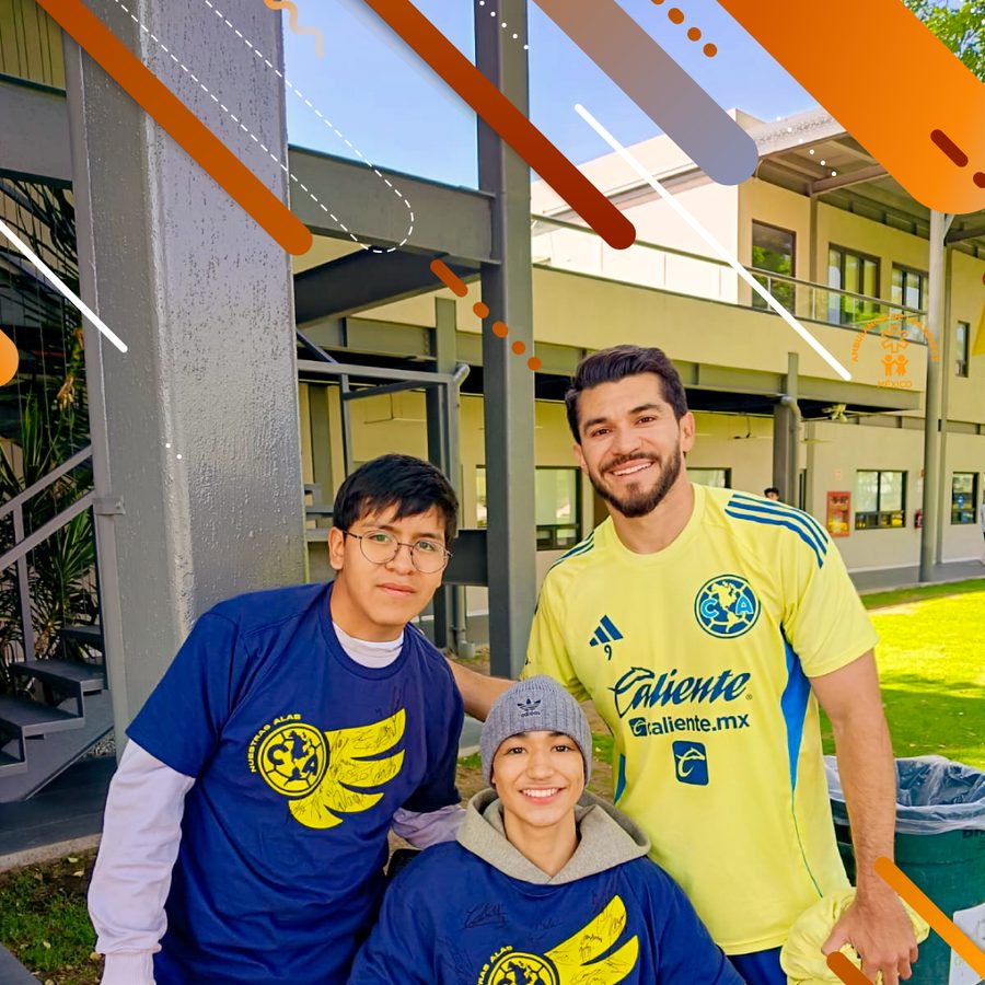 Juan cumplió su sueño de convivir con los jugadores del Club América